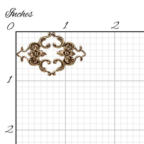 Victorian Style Filigree Connectors - Vintage Style Antiqued Brass Ox - Jewelry Making Supplies and Components - Brass Stampings - 4 Pieces