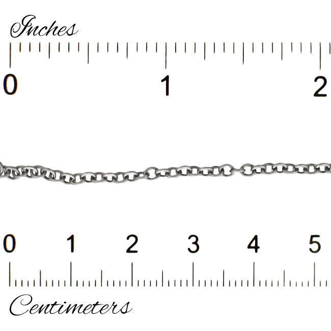 Antiqued Silver Plated Brass Small Soldered Cable Chain - Jewelry Making Chain with Petite Round Soldered Links