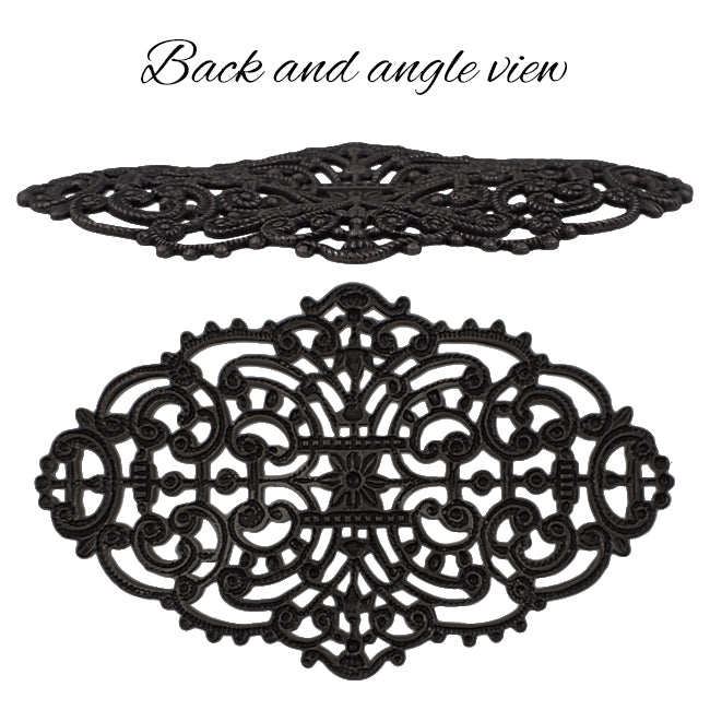 Elegant Dapt Filigree - Black Brass