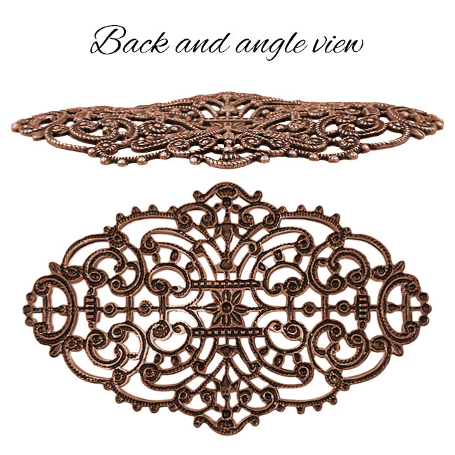 Elegant Dapt Filigree - Antiqued Copper