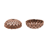 Acorn Bead Caps for 12mm Beads Antiqued Copper Ox 4 Pieces