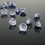 Transparent Dusty Denim Blue Czech Glass Small Cup Flower Beads 7x5mm