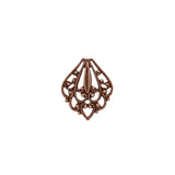 Small Antique Copper Filigree - 4 Pieces