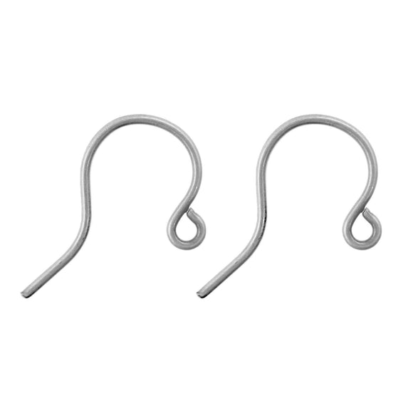 Antiqued Silver Ox Nickel Free Earring Hooks - 24 Pieces