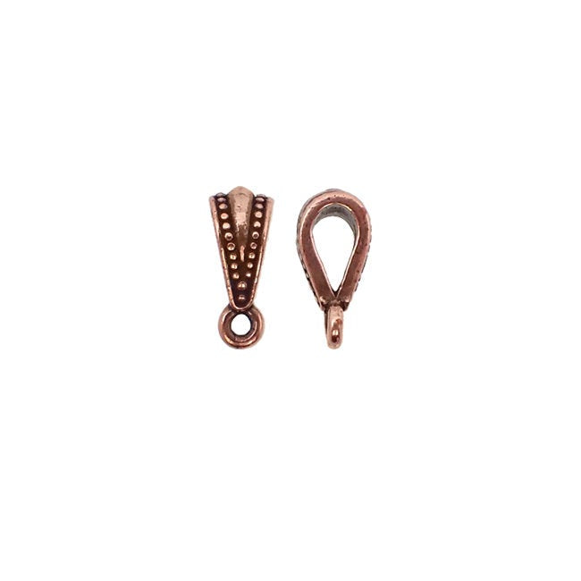Tierracast Royal Bail Antique Copper Oxide - Dark Copper Ox Plated Pewter Bail Made in the USA - Lead Free Nickel Free
