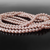 Pale Pink Shiny Czech Glass Faux Pearls - 6mm 25 Pieces - Light Rose Czech Pearl Beads for Jewelry Making