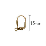 Lever Back Earring Findings - Antiqued Brass Ox - Nickel Free Jewelry Making Supplies - Latched Leverback Ear Wires - 5 Pairs - 10 Pieces