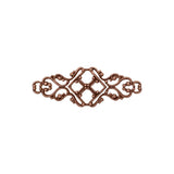Lacy Copper Filigrees - 6 Pieces Vintage Victorian Style Antiqued Copper Ox - Scrapbook Embellishments - Antique Renaissance Steampunk