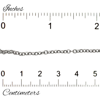 Antiqued Silver Plated Brass Small Soldered Cable Chain - Jewelry Making Chain with Petite Round Soldered Links