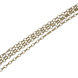 Soldered Cable Chain - Antiqued Brass Ox Infinity Link Figure 8 and Round Oval - Jewelry Making Chain with Petite Soldered Links