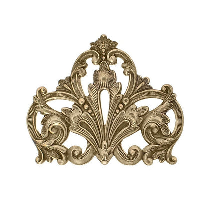 Large Flourish Stampings - Antiqued Brass Ox Bronze - Large Scrapbooking Corners Victorian Style - Nickel-Free Necklace Base Filigree