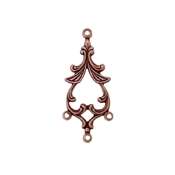 Connectors - Antiqued Copper Ox - Elegant Chandelier Components