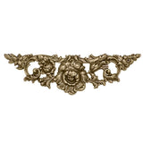 Large Floral Stamping - Antiqued Brass Ox - Victorian Art Nouveau Flourish Scrapbooking Metal Embellishment or Jewelry Making Base - 1 Piece