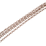 Soldered Cable Chain - Antiqued Copper Ox Infinity Link Figure 8 and Round Oval - Jewelry Making Chain with Petite Soldered Links