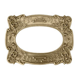 Large Brass Frame with Victorian Vines and Leaves Pattern - Shabby Antiqued Brass Bronze Ox Vintage Style Scrapbooking Embellishment