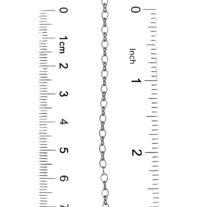 Soldered Cable Chain - Antiqued Silver Ox Infinity Link Figure 8 and Round Oval - Jewelry Making Chain with Petite Soldered Links