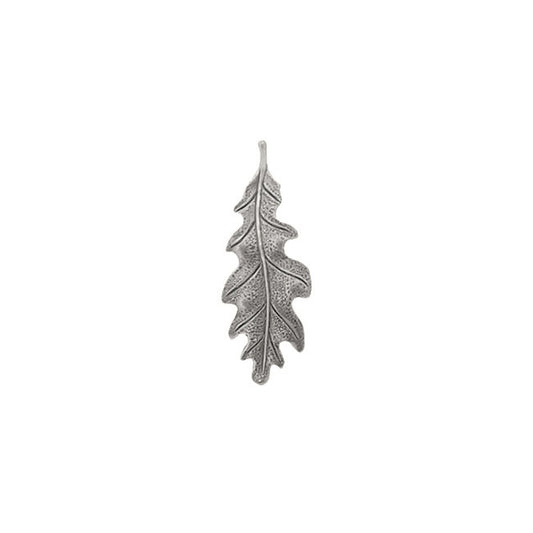 Medium 40mm Oak Leaf Stampings - 4 Pieces - Antiqued Silver Ox - Vintage Style Jewelry Making Supplies - Made in the USA