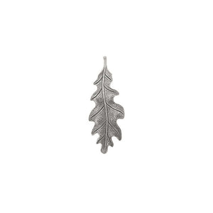 Medium 40mm Oak Leaf Stampings - 4 Pieces - Antiqued Silver Ox - Vintage Style Jewelry Making Supplies - Made in the USA