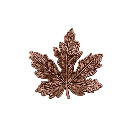 Medium Antiqued Copper Maple Leaf Stampings - 2 Pieces - Antique Copper Ox - Vintage Style Jewelry Making Supplies - Made in the USA