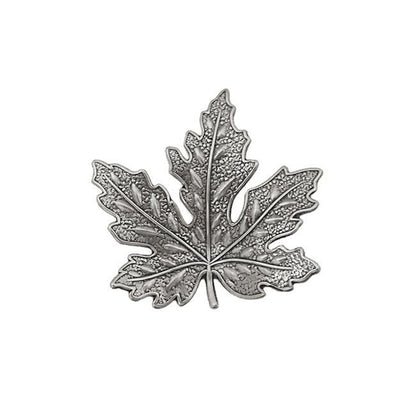 Medium Antiqued Silver Maple Leaf Stampings - 2 Pieces - Antique Silver Ox - Vintage Style Jewelry Making Supplies - Made in the USA