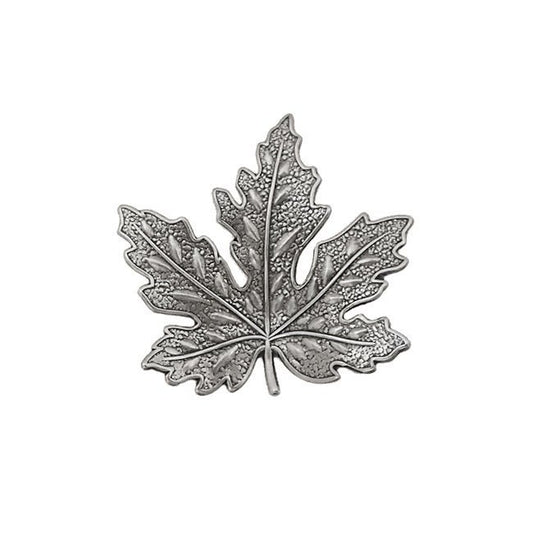 Medium Antiqued Silver Maple Leaf Stampings - 2 Pieces - Antique Silver Ox - Vintage Style Jewelry Making Supplies - Made in the USA