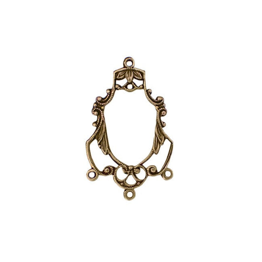 Stampings - Antiqued Brass Ox - Chandelier Connectors