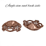 Filigree Setting for 18x13mm Oval Stones - 1 Piece European Made Antiqued Copper Ox - For Fully Faceted 4120 Fancy Rhinestones