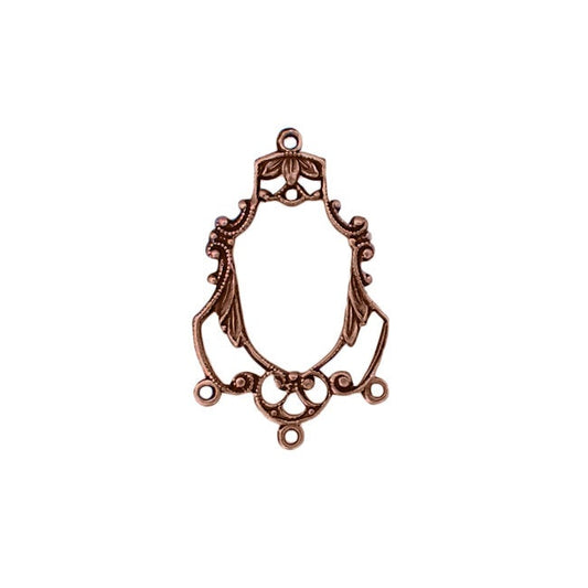 Stampings - Antiqued Copper Ox - Chandelier Connectors