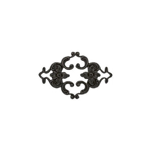 Victorian Style Filigree Connectors - Vintage Style Antique Black Ox - Jewelry Making Supplies and Components - Brass Stampings - 4 Pieces