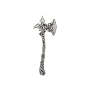 Antiqued Silver Ox Plated Viking Axe Stamping - Celtic Woodland Style Scrapbooking Metal Embellishment or Jewelry Base - 1 Piece