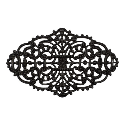 Elegant Dapt Filigree Black Brass for gothic jewelry making designs