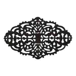 Elegant Dapt Filigree Black Brass for gothic jewelry making designs
