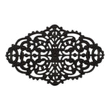 Elegant Dapt Filigree Black Brass for gothic jewelry making designs