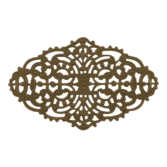 Elegant Dapt Filigree - Raw Brass