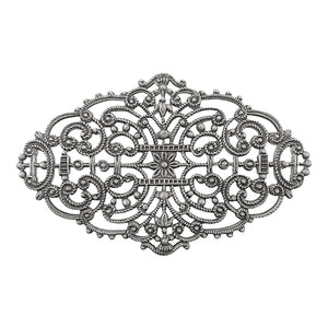 Elegant Dapt Filigree  Antiqued Silver Ox for vintage style designs