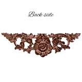 Large Floral Stamping - Antiqued Copper Ox - Victorian Art Nouveau Flourish Scrapbooking Metal Embellishment Jewelry Making Base - 1 Piece