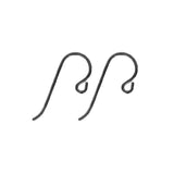 Tierracast Niobium Hypoallergenic Ear Wires - 2 Pairs Small Loop - Dark Gunmetal Black Color