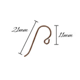 Tierracast Niobium Hypoallergenic Ear Wires - 2 Pairs Small Loop - Dark Copper Ox Color