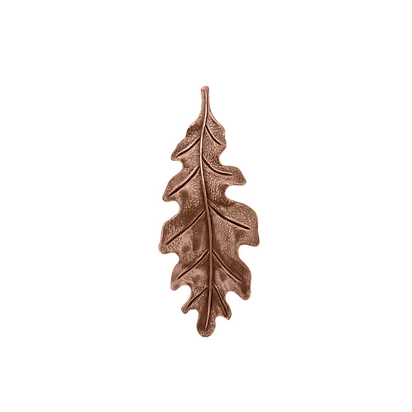 Large 55mm Oak Leaf Stampings - 2 Pieces - Antiqued Copper Ox
