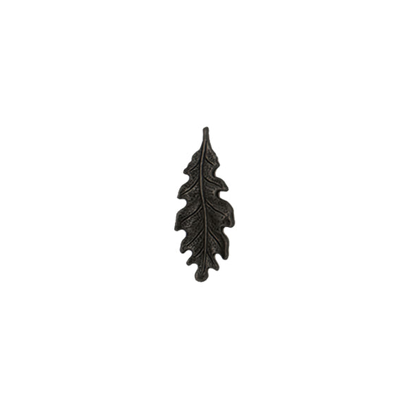 Small 27mm Oak Leaf Stampings - 6 Pieces - Black Ox