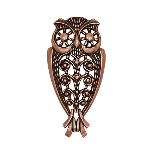 steampunk owl filigree embellishment for jewelry or scrapbook