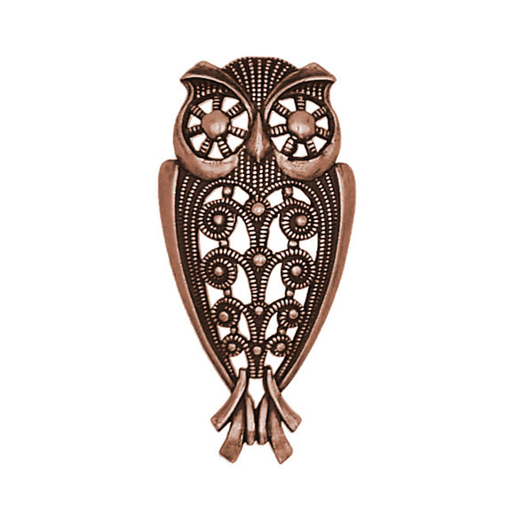 steampunk owl filigree embellishment for jewelry or scrapbook