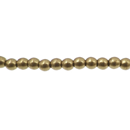 3mm Czech Glass Druk Beads Saturated Metallic Emperador 100 Piece Strand