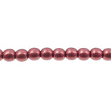 4mm Czech Glass Druk Beads Saturated Metallic Valiant Poppy 100 Piece Strand